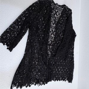 Black Lace Cardigan